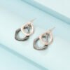 Geometric Exaggerated Two-tone Alloy Earrings Earrings 11