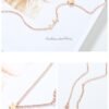 Rose Gold Color Anklet Lucky Star Chain for Woman Jewelry 316 L Titanium Steel Valentine Gift Never Fade Top Quality Accessories 13