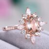 Flower Rings With Unique Snowflake Design Rose Gold Color Cubic Zirconia Jewelry Fashion Party Women Finger Ring Christmas 14 Flower Rings With Unique Snowflake Design Rose Gold Color Cubic Zirconia Jewelry Fashion Party Women Finger Ring Christmas 14
