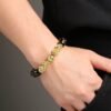 Gold-plated obsidian brave bracelet Bracelets 22