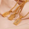 Women’s Stainless Steel Plated 18K Gold Tarot Twist Chain Necklace Necklaces 13