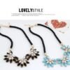 Clavicle Chain Beach Vacation Wind Sun Flower Short Necklace Retro Three Flower Necklace Korean Wholesale Necklaces 19