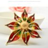 High-end colorful glazed flower brooch Accessories 10