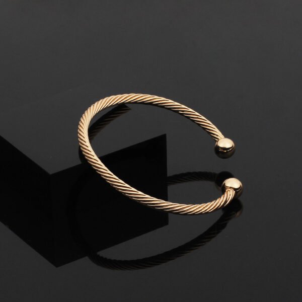Brass embossed opening bracelet Personality versatile ladies bracelet Bracelets 7