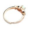 Rose Gold Ring White Opal Colorful Rings 9