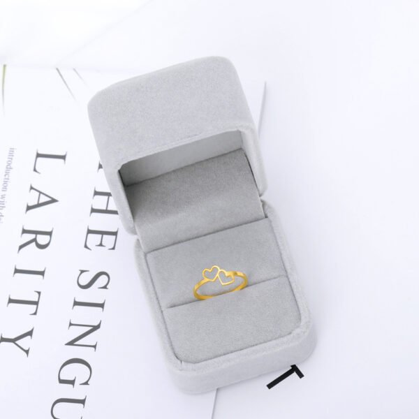 Fashionable English Letter Hollow Belief Ring Rings 10