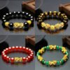 Gold-plated obsidian brave bracelet Bracelets 20