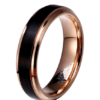 Rose Gold Tungsten Carbide Wedding Rings 8MM/6MM/4MM for man and women Rings 10