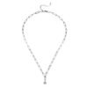 Double necklace with crystal pendant Necklaces 4