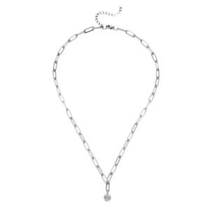 Double necklace with crystal pendant Necklaces Double necklace with crystal pendant Necklaces