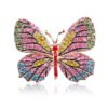 High Quality Fashionable Rhinestone Butterfly Brooch Pin Gold Colors Women Dress Wedding Bridal Brooch Pin Accessories 22