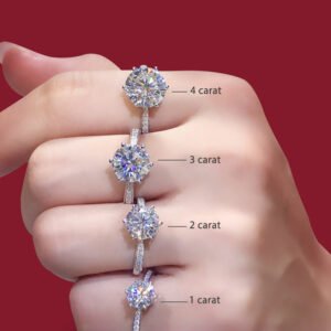 Women’s Rings Real Gold Diamond Wedding Ring Jewelry Rings