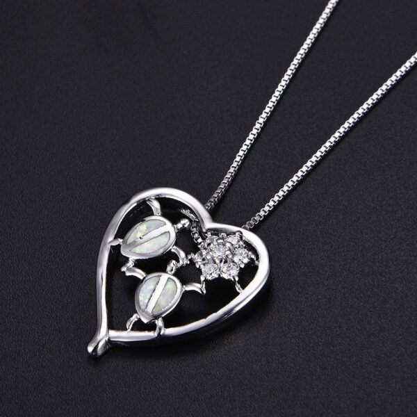 White gold tortoise necklace pendant Necklaces 7