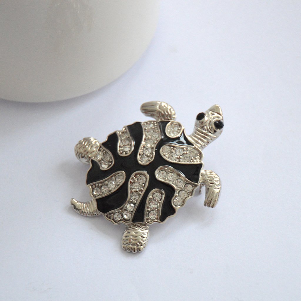 Diamond Turtle Brooch Necklaces 2