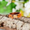 Handmade DIY romantic dry flower Real wood resin ring gold / silver paper inside ring women wedding party ring gifts for the lover Rings 14