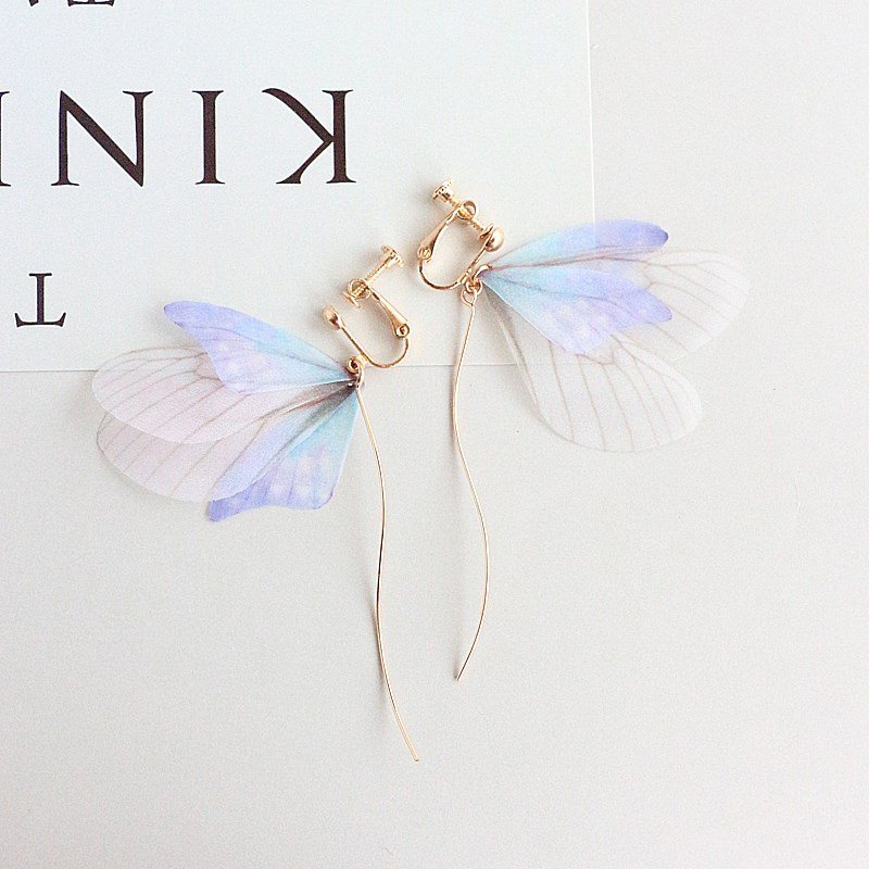 Cool breeze ear clip super fairy butterfly earring Earrings 2