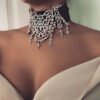 Style Exaggerated Hollow Rhinestone Necklace Necklaces 8