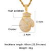 Zircon gold boxing gloves Pendant Necklace Necklaces 10