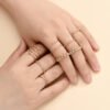 New Gold Ring 8-piece Set Joint Ring Ring Personality Rings 9