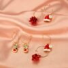 Women’s Fashion Christmas Earrings Set Of Three Christmas 13