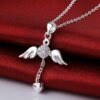 Necklace 18k White Gold Electroplating Fine Jewelry Pendant Necklaces 8