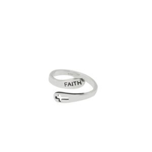 Fashionable English Letter Hollow Belief Ring Rings