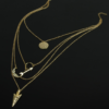 Necklace Women Arrow Gold Color Necklaces 7