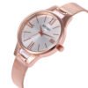 Harmony Sale Pin Buckle Round Glass Rose Gold Stainless Steel Mesh Belt Watch For Women watches 11