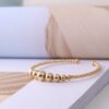 Gold-plated brass bead bracelet Bracelets 9