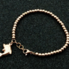Exquisite first ornament is plated with rose gold girl’s round beads bracelet titanium steel accessories. Necklaces 9