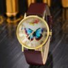 Roman scale butterfly belt watch Fashion universal gold shell watch watches 12 Roman scale butterfly belt watch Fashion universal gold shell watch watches 12