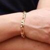Sideways Real Gold Plating 18K Gold Plating Bracelet Bracelets 9 Sideways Real Gold Plating 18K Gold Plating Bracelet Bracelets 9