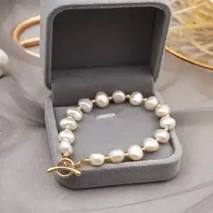Freshwater Pearl Bracelet Female 14k Real Gold Bracelets