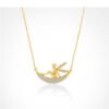 Simple 24k gold plated angel necklace Necklaces 10