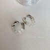 Korean Ins Wind Pearl Transparent Natural Stone Ears Earrings 12