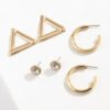 Mix And Match Simple Geometric C-shaped Half Hoop Earrings Set Earrings 11