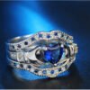 Love diamond ring exaggeration jewelry Rings 15