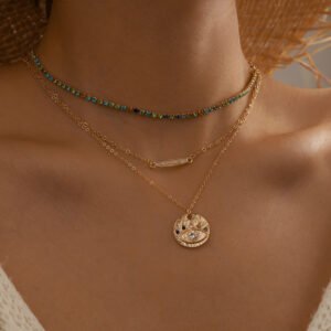 Arrow demon eye necklace 3-piece set Necklaces