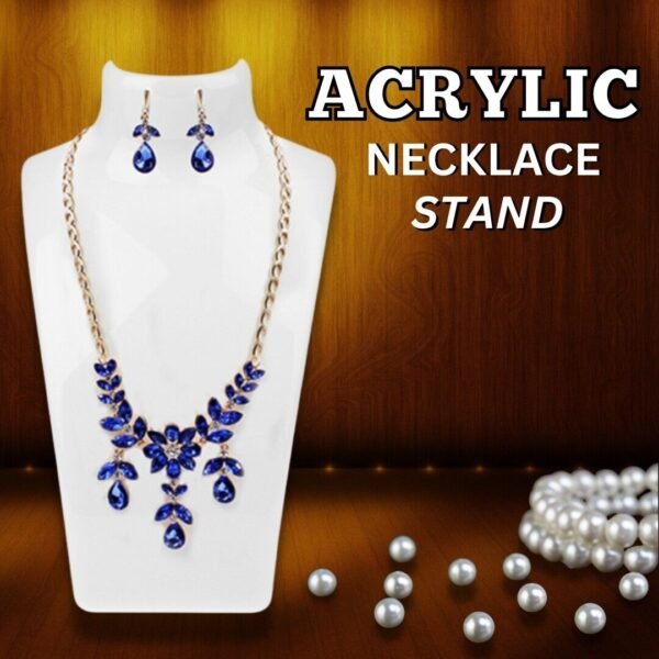 Acrylic Display Stand Necklace Pendant Bust Mannequin Earring Jewelry Chain Show Necklaces 7