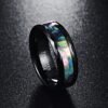 Tungsten Gold Ring With Black Veneer Plating Rings 9
