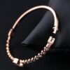 Simple Charms Bracelet For Woman Rose Gold Color With AAA Cubic Zircon Crystal Cut Bracelets Fashion Jewelr Bracelets 11