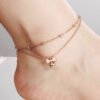 Lokaer New Delicate Bowknot Anklets Classic Rose Gold Color Stainless Steel Double Layer Women Ankle Jewelry Bracelets A19035 Bracelets 11 Lokaer New Delicate Bowknot Anklets Classic Rose Gold Color Stainless Steel Double Layer Women Ankle Jewelry Bracelets A19035 Bracelets 11