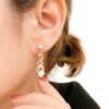 Ladies Autilite Gold Plated Earring Earrings 9