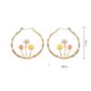 Boho Hoops Trendy Vintage Gold Mushroom Look Earrings 21 Boho Hoops Trendy Vintage Gold Mushroom Look Earrings 21