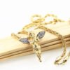 Angel gold powder wings necklace tide brand hip hop jewelry Necklaces 10