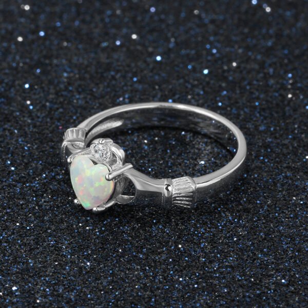 24K White Gold Plated Gemstone Ring BestSelling 7