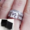 New Style Charm Couple Rings His Her Silver Color Princess Cut CZ Anniversary Promise Wedding Engagement Ring Sets Rings 13