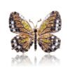 High Quality Fashionable Rhinestone Butterfly Brooch Pin Gold Colors Women Dress Wedding Bridal Brooch Pin Accessories 15