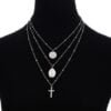 Layer Beads Chain Long Choker Necklace Women Sexy Fashion Gold Silver Color Round Cross Necklaces & Pendants Bijoux Necklaces 7 Layer Beads Chain Long Choker Necklace Women Sexy Fashion Gold Silver Color Round Cross Necklaces & Pendants Bijoux Necklaces 7