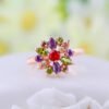 Colorful Zircon Ring Women’s Austrian Crystal BestSelling 10